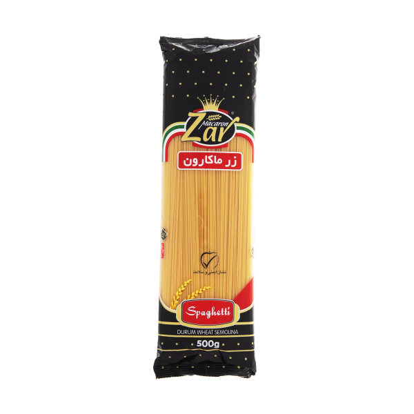 اسپاگتی قطر ۱.۲ زر ماکارون مقدار 5۰۰ گرم