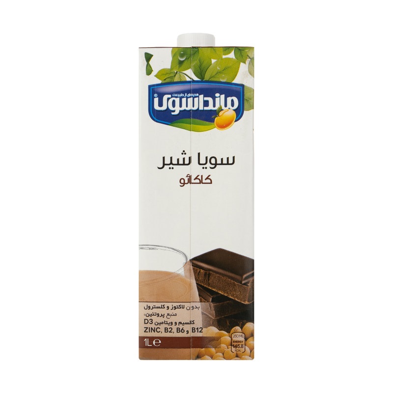 شیر سویا مانداسوی با طعم کاکائو – 1 لیتر