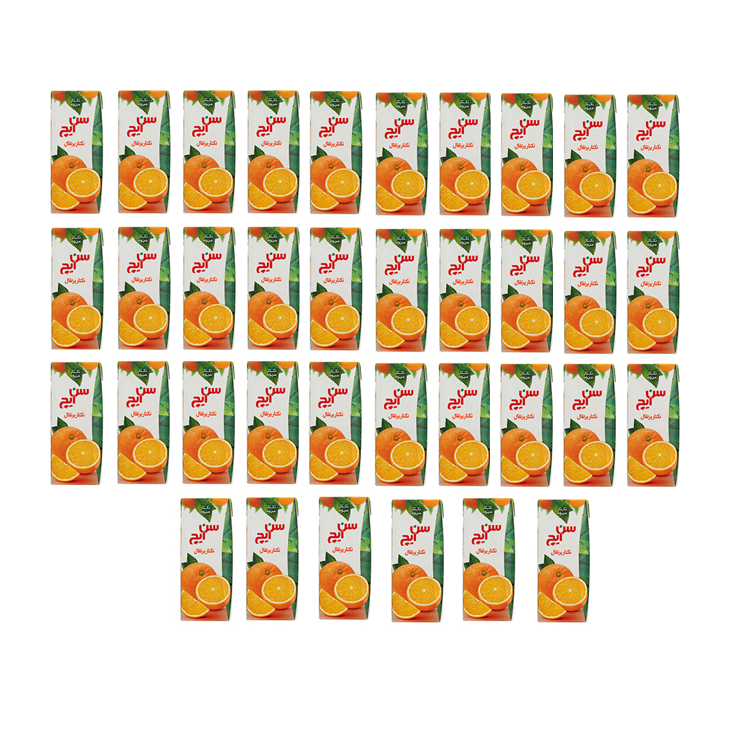 نکتار آبمیوه پرتقال سن ایچ – 200 میلی لیتر بسته 36 عددی