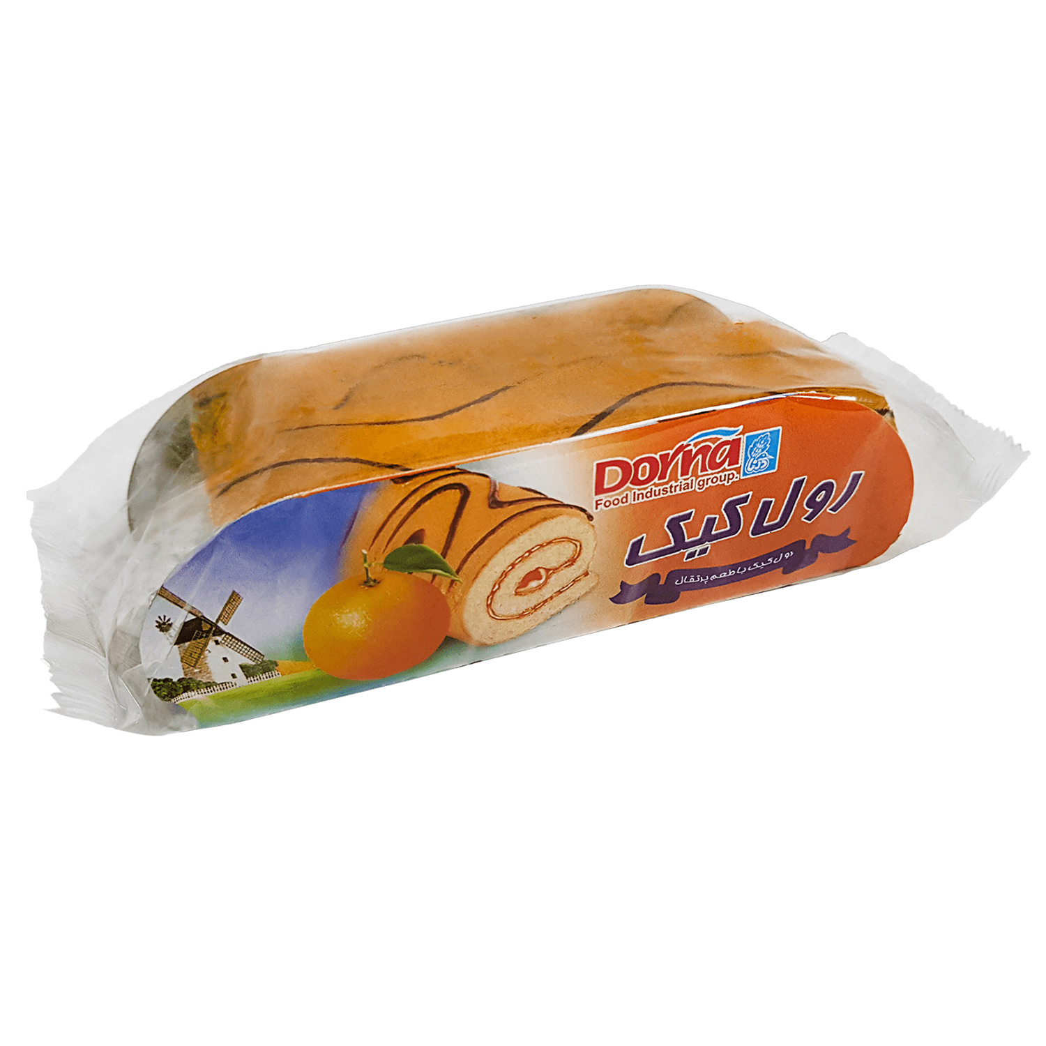 رول کیک با کرم پرتقالی درنا – 90 گرم
